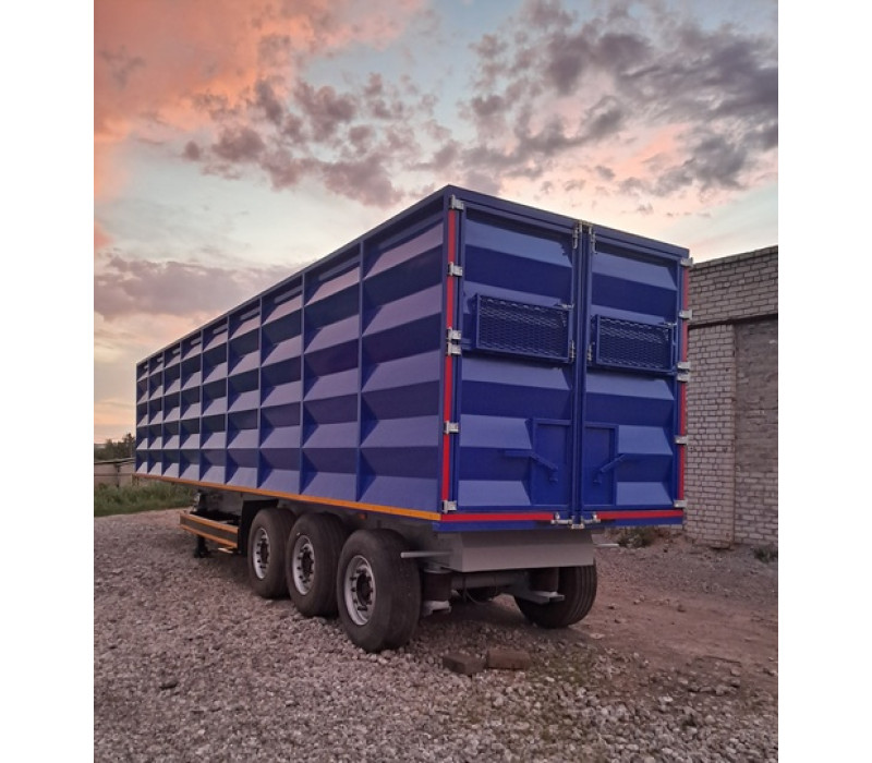 Напівпричіп-зерновоз зі сталевим кузовом PAN-TECH 60 куб.м