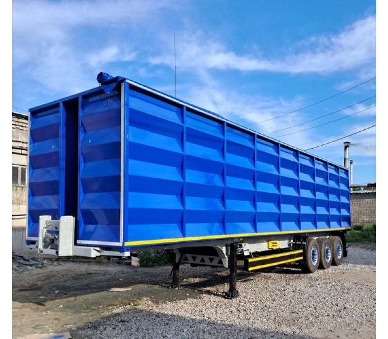 Напівпричіп-зерновоз зі сталевим кузовом PAN-TECH 60 куб.м