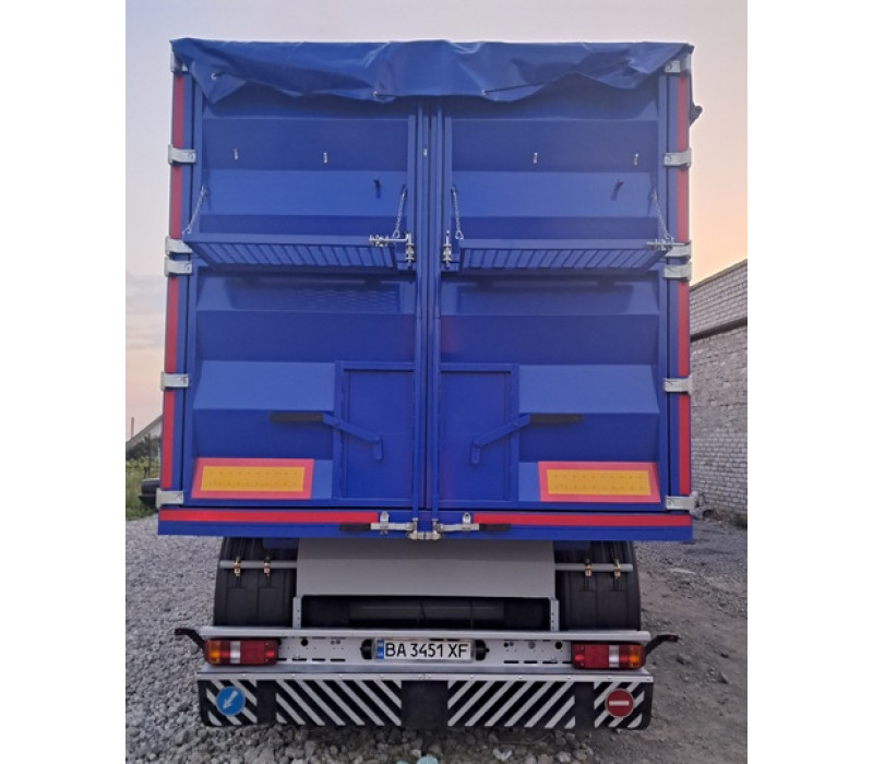 Напівпричіп-зерновоз зі сталевим кузовом PAN-TECH 60 куб.м